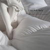 KRT Luxurious Goose Feathers Down Comforter Queen/Full Size Solid White All Season Duvet 50 Oz Filling Insert 100% Cotton Cover with 8 Corner Tabs (White, Queen All-Season)