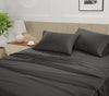 LANE LINEN Twin Sheets Set - 450 Thread Count 100% Cotton Twin Bed Sheets, 3 Pc Twin Sheet Set - Luxurious Satin Sheets, Bedding for Kids, Dorm Rooms & Adults, Breathable Cotton Sheets - Charcoal