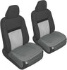 Motor Trend Gray Faux Leather 2-Pack Car Seat Cushion for Front Seats